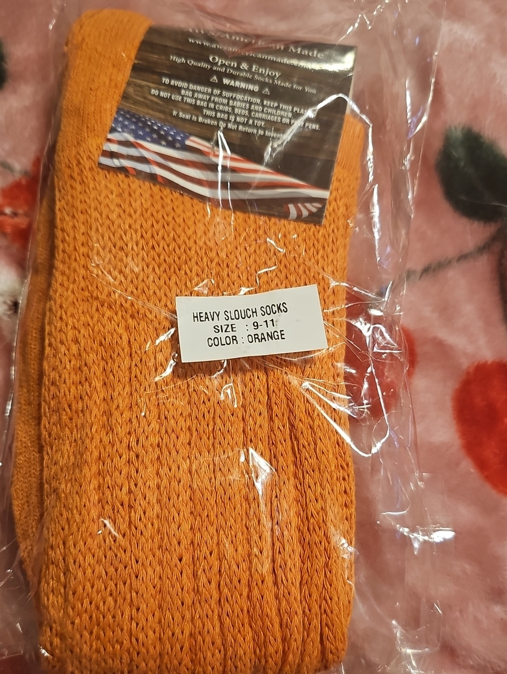 Heavy Slouch Socks - Orange - Unbranded